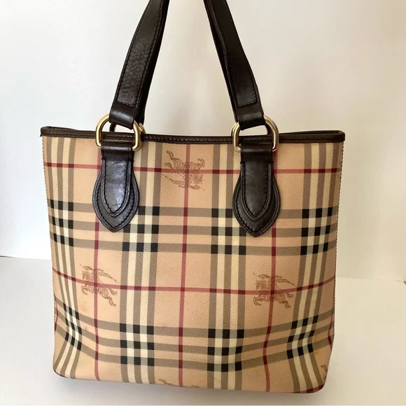 LAST CHANCE SALE!AUTHENTIC Burberry Classic Regent Leather Tote Bag Haymarket - Picture 15 of 16